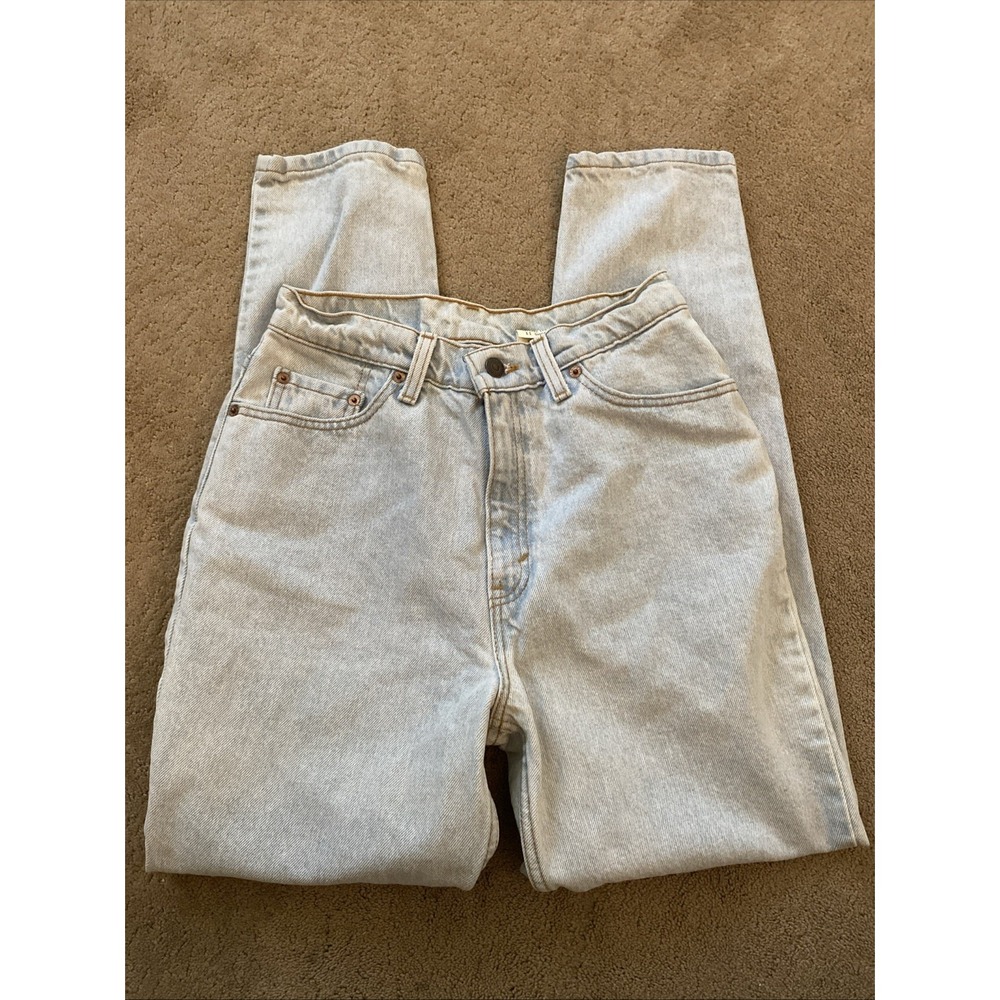 ***VINTAGE LEVI'S 512 SLIM FIT TAPERED LEG LIGHT WASH JEANS SIZE 11 SHORT‎